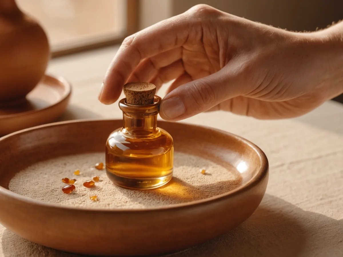 Hands applying skincare product as part of a personal routine